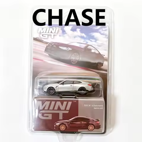 NEW **CHASE** MINIGT 1:64 BMW M4 M-Performance Diecast Alloy Car Model Toys