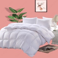 White quilt goose down comforter feather duvet comforter insert four seasons duvet core 1 Pec
