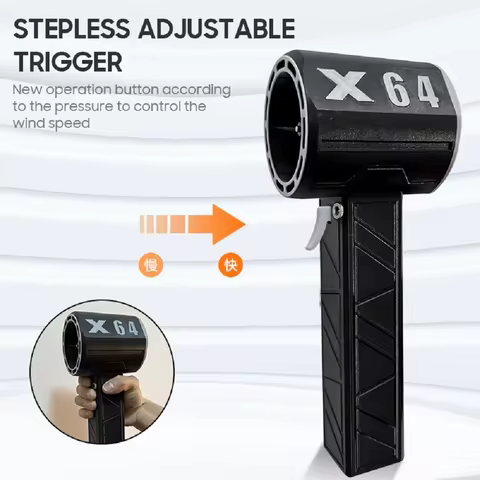 X64 Violent Blower Handheld Turbo Jet Fan 64mm Brushless Powerful 1400G Thrust 1000W Highpower Duct 