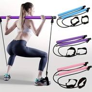 FINTOO Pilates Bar Yoga Squat Resistance Pull Rope Pole Bar Kit Gym Workout Pilates Stick Band Puller Resistance