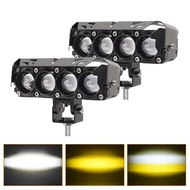 2PCS Lampu Tembak Sorot LED Laser 2 Mata 3 Mata 4 Mata 5 Mata 2 Warna CR7 Foglamp Lampu Tembak SQL S