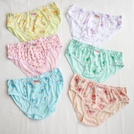 6pcs Panty For Teens Printed SOEN (overruns)