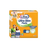 [Carton deal] Lifree Ultra Slim Pants Anti Bacteria Adult Diapers (M/L/XL)