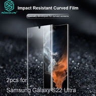 2Pcs Nillkin Film for Samsung Galaxy S22 / S22 plus / S22 Ultra / Note 20 Ultra  Impact Resistant Curved Film Anti-Explosion Anti-Fingerprint 9H Screen Protector