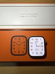 Apple Watch Hermes Series 7 44mm Stainless Steel／蘋果愛馬仕手錶7代44mm銀色不鏽鋼