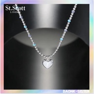 [st.scott] ST.SCOTT LONDON Muheart necklace STJ-NB1542WG 100% authentic