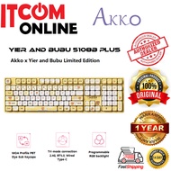 AKKO YIER & BUBU 5108B PLUS PLUS MECHANICAL KEYBOARD YELLOW - V3 PIANO PRO BLUETOOTH WIRELESS KEYBOA