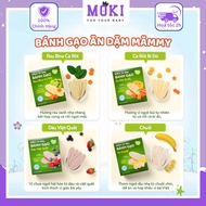 Mammy's flat rice and vegetable weaning cakes help babies learn to chew, supplement nutrition and su