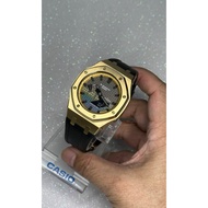 CasiOak GA-2100 in gold stainless steel bezel