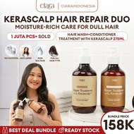 SAMPO Ciara Hair Wash & Conditioner Repair Treatment With Kerascalp Conditioner for damaged hair, co