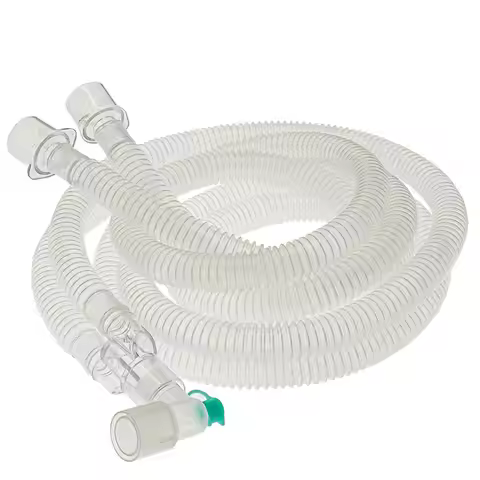 Tierarzt PVC Veterinary Anesthesia Breathing Circuit Corrugated Tube Anesthesia Ventilator Disposabl