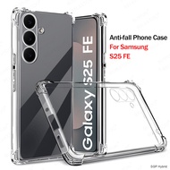 Shockproof Airbag Phone Case For Samsung Galaxy S25 FE SamsungS25FE Samung S25FE 5G 2025 Clear Silic