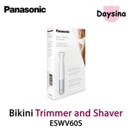 Panasonic Bikini Trimmer and Shaver for Women ES-WV60-S, with 4 Attachments for Gentle Grooming in Sensitive Areas, Wet/Dry, Battery-Operated [ อุปกรณ์กำจัดขน , เครื่องโกนขนไฟฟ้า ]