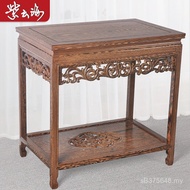 W W7 Solid Wood Flower Stand Flower Bonsai Stand Chinese Fish Tank Living Room Wenge Wood Shelf Stra