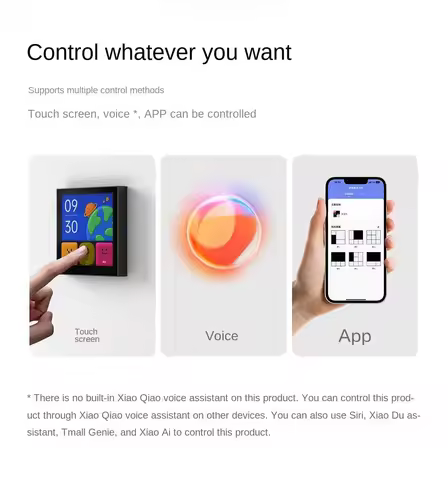 Aqara Smart Magic Switch S1E Touch Control 4" Full LED Timer Calendar Power Statistics Scene Setting