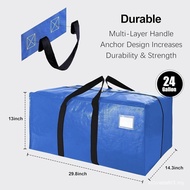 VELVETSUREHeavyDutyExtraLargeMovingBagsW/BackpackStraps-StrongHandles&Zippers,StorageTotesForSpaceSa