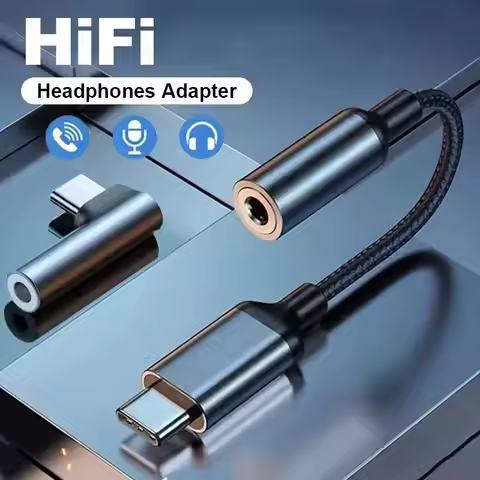 USB C to 3.5mm Hi-Res Audio Adapter - iPhone 16 15 Pro Max/Samsung S23 Ultra/Huawei/Xiaomi, Perfect 