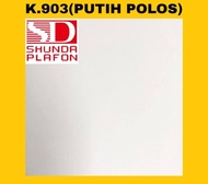 Plafon PVC Shunda Kingfon K903 Putih Polos Glossy