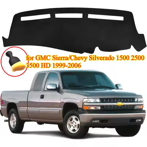 （LHD） For 1999-2006 GMC Sierra/Chevy Silverado 1500 2500 3500 HD, Dashboard Mat Fits 2000-2006 GMC Y