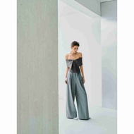 [DEZUS] Luxurious Layered Loose Gray Trousers - TELA PANT - U4WW250503