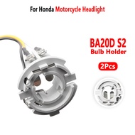 For Honda SCR100 WH125 WY125 Motorcycle Headlight BA20D S2 Bulb Holder Base Wire Connector 2Pc