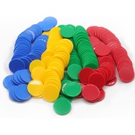 Chip Coin Plastic Disc Color Chip Game Coin Bingo Game Accessories Teaching Plastic Coin Children Co