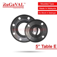 Rubber Gasket DN125 5”, Flange Rubber Gasket, Table E Standard Full face gasket