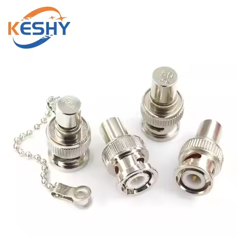 Q9 BNC Loads Male Plug Coaxial Brass Resistor Terminator Dummy BNC Load Impedance 50 Ohm&75 Ohm with