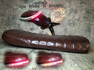 เบาะแต่ง+ท้ายยู+ไฟเส้นLED gpx legend 150 250 twin stallions centaur sm makina ct max bobber  royal e