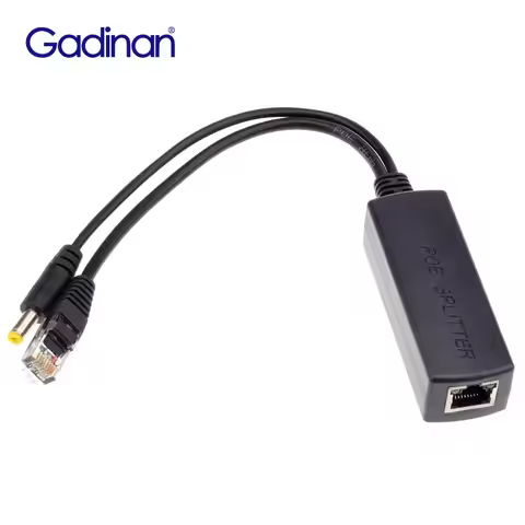 Gadinan PoE Splitter With Standard Adapter Let IEEE 802.3af 48V Input And 12V Output 12V DC IP Camer