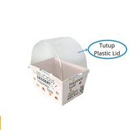 Sandwich Box | Bread Tray Box | Take Away Food Packaging + Plastic Lid
