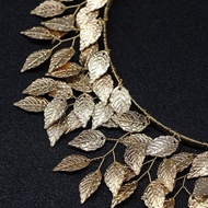 Leaf Headbands Handmade Golden Leaves Headband Tiaras Jewelry Headdress Crown Wedding Bridal G7w7