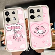 Soft Casing for Xiaomi Redmi 15C 13T poco M7 M6 X6 Neo Note 13 13C Pro Plus 5G White Q7 Sweet Piano