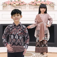 baju brokat anak umur 5-12th kebaya anak perempuan pakaian pesta anak batik couple anak Batik kebaya anak batik couple anak laki laki