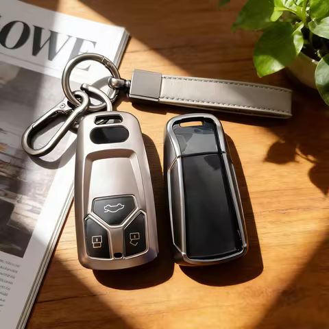 Smooth TPU Car Key Case Cover for Audi A4 B9 A5 A6 8S 8W Q5 Q7 4M S4 S5 S7 TT TTS TFSI RS Protector 