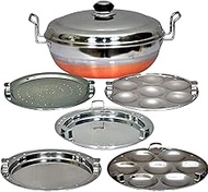 Copper Bottom IDLY Cooker IDLY Maker Multi KADAI Multi KADHAI IDLI Cooker IDLI Maker 4IN1