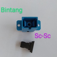 barel connector SC sambungan kabel optik adapter fiber optic FO