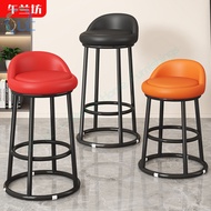 High stool, bar chair for business halls, bar chair, wrought iron home island table chair, front des