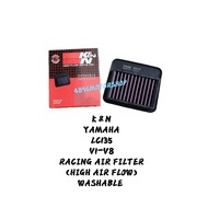 K&N RACING AIR FILTER YAMAHA LC135 V1 V2 V3 V4 V5 V6 V7 V8 FI LC 135 KOTAK PENAPIS ANGIN HABUK ( BIG