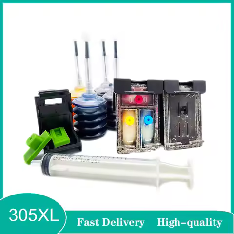 Vilaxh 305XL Cartridge Compatible for HP305 305xl For HP DeskJet 2710 2720 DeskJet Plus 4110 4120 41