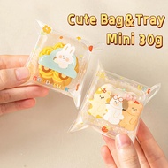 Mini Mooncake Packaging Bag 20g 25g 30g Self Sealing Small Moon Cake Packing Bag Transparent Tray Co
