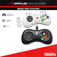 8BitDo M30 Wired / 2.4Ghz / Bluetooth Retro Controller (Compatible for Switch, Xbox, PC)