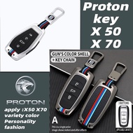 Fashion Proton X50 X70 Chrome Reflection New Metal Car Key Cover Key Fob Case Remote Case Casing x50