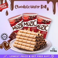 Munchy's Muzic Wafer Rolls - Chocolate yummy biscuits roll (85g) No.1 Biscuit Brand in Malaysia