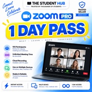 Zoom Pro Meeting Account 1 Day Access - 100 Participants