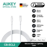 AUKEY Kabel Charger USB-C to Lightning MFI Silicone 1M 1.8M CB-SCL