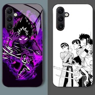 Yu Yu Hakusho 09 Glass Phone Case For Samsung Galaxy A55 A54 A35 A36 A14 A53 A15 A34 A25 A06 A05 A05