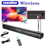 20W ไร้สาย Bluetooth Soundbar ลำโพงสเตอริโอโฮมเธียเตอร์ PC TV Sound Bar ระบบเสียงรอบทิศทาง AUX TF FM