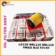 1PC OIL FILTER YAMAHA ORI 135LC Y15ZR FZ150 R15 SRL115  SRL115FI 135LC FI XMAX Y16 Y16ZR ABS OIL FIL