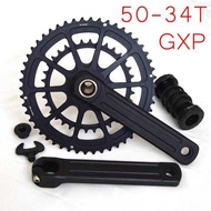 Road Foldable Bicycle Chainring Small Cloth Hollow Integrated Crank Chrysanthemum Reel Double Reel C